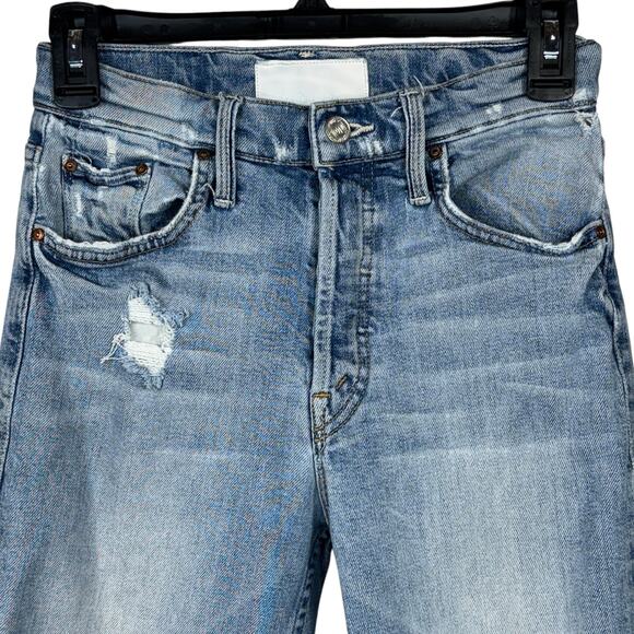 Mother Superior SZ 25 The Tomcat Jeans The Confession Distressed Rips Cropped - Picture 2 of 13